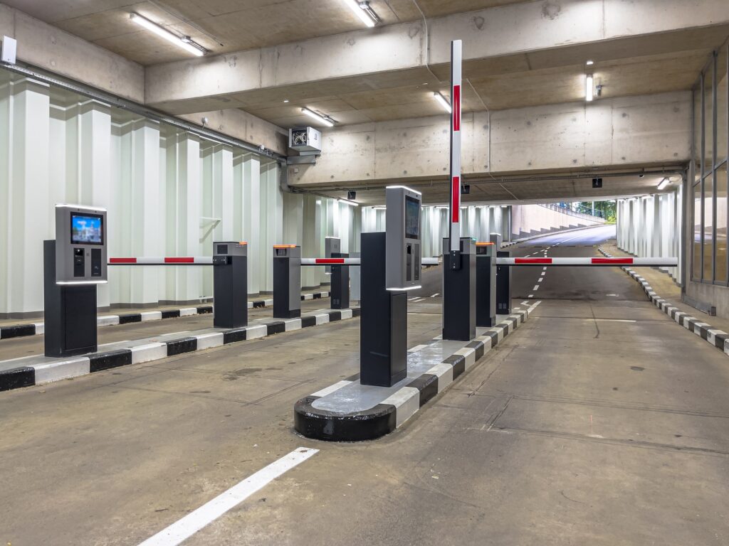 Barrier at Entrance and Exit of a car Parking garage
